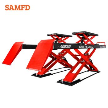 SAMFD 4T Hydraulique Double Alignement Ciseaux Rampe Lift pour l'alignement des roues