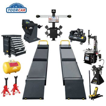 Sunmo Sunmo Un ensemble complet d'équipements de positionnement à 4 roues machine d'alignement des roues 3d élévateur à ciseaux pour voiture à vendre