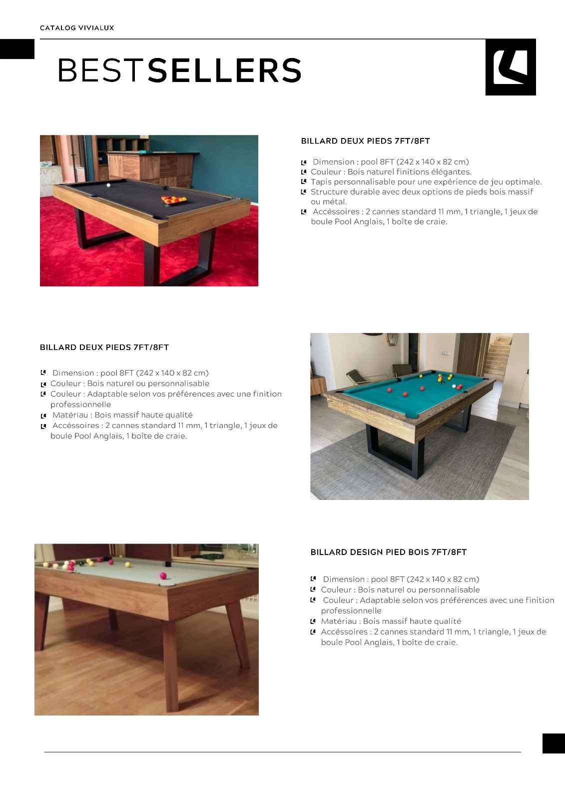 Table Billard Maroc Vivialux