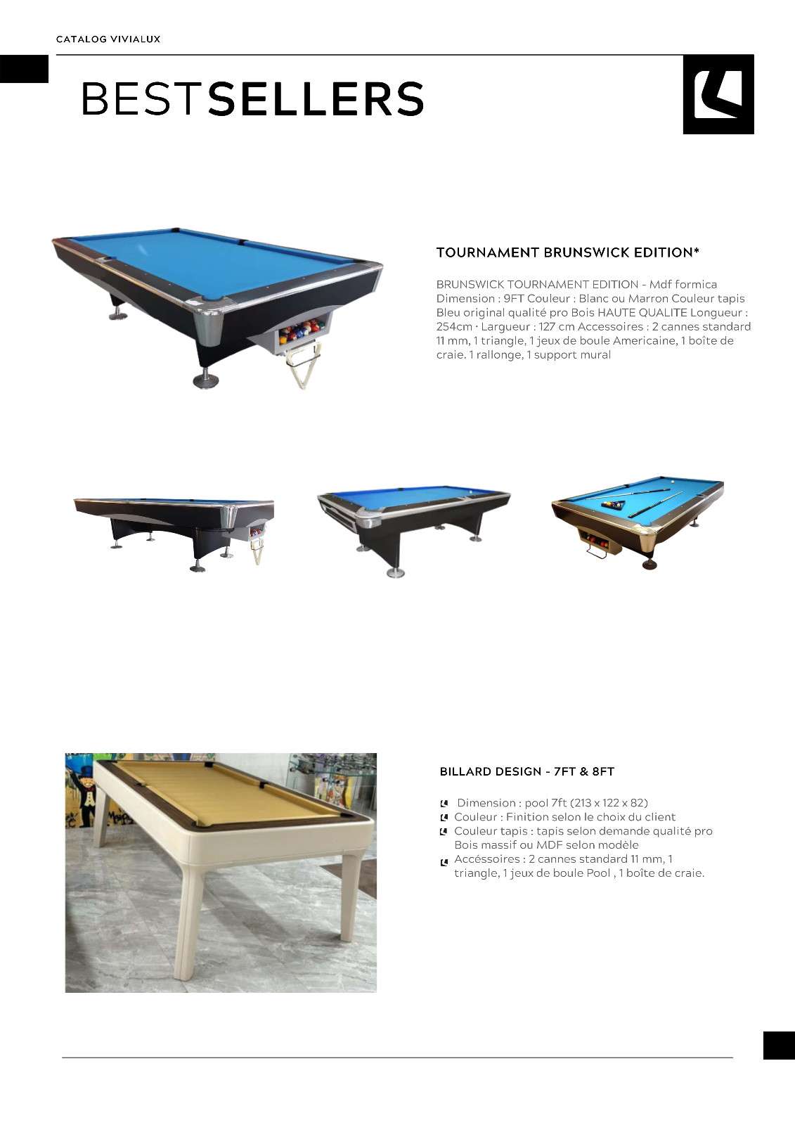 Table Billard Maroc Vivialux