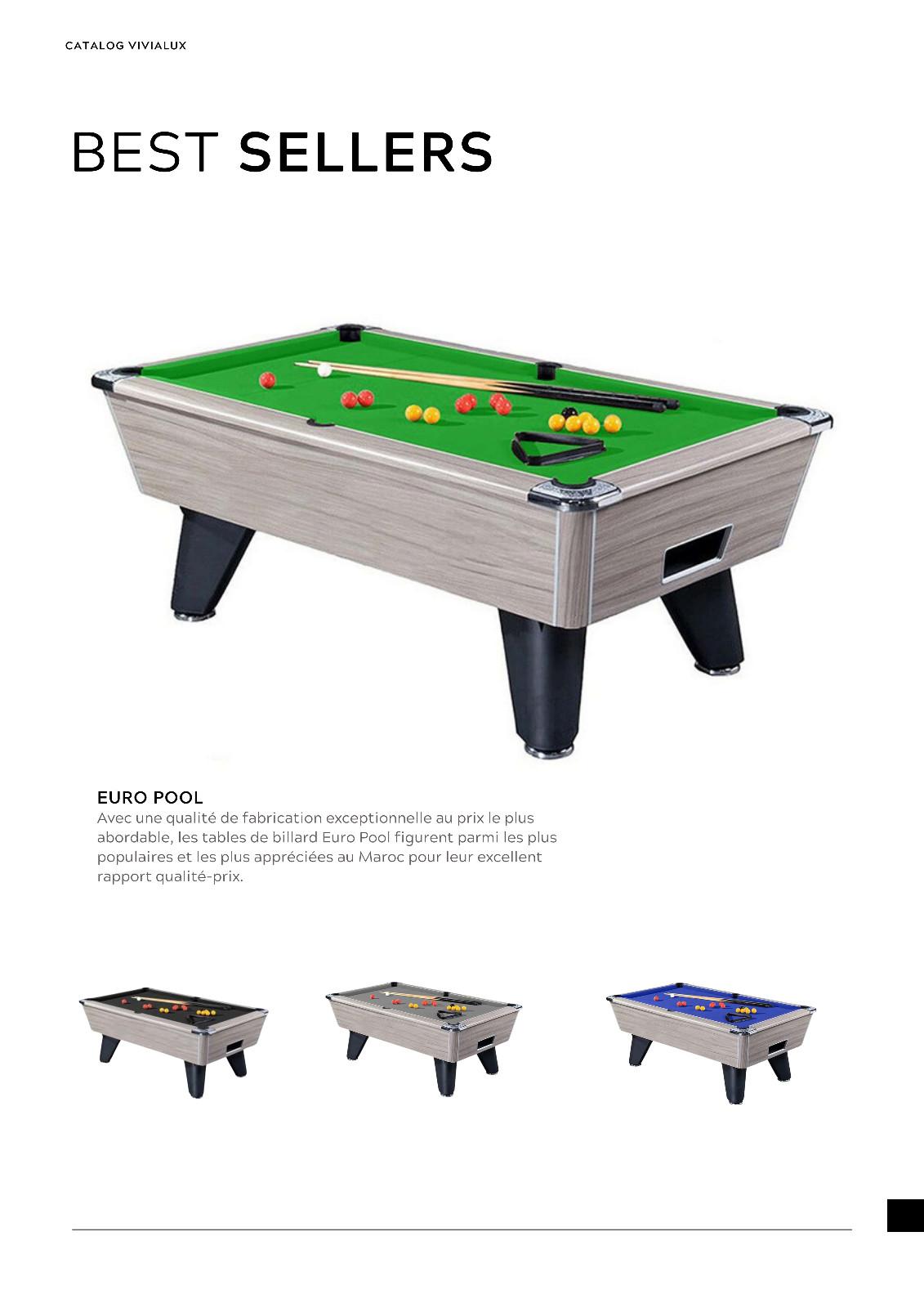 Table Billard Maroc Vivialux